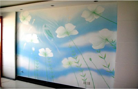 赫章画墙绘怎么画好白云的蓬松感？