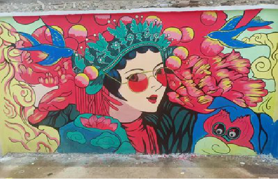 赫章墙体彩绘-网红墙