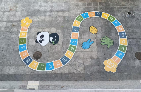 赫章地面游戏彩绘