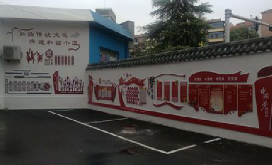 赫章社区文化墙的创意设计。