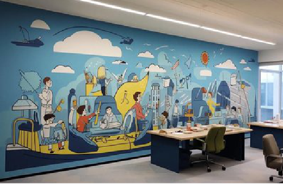 赫章办公室墙绘的特点。