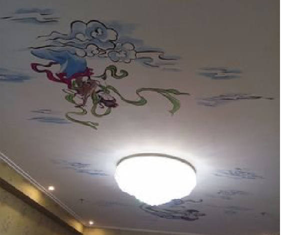 赫章如何快速绘制天花板上的手绘墙？