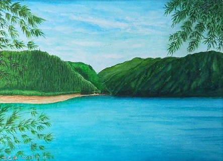 赫章在墙绘中，如何绘画绿水青山？