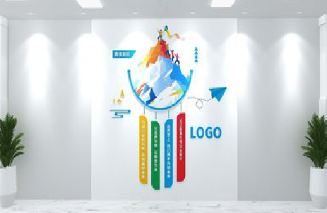 赫章公司企业形象墙的工艺材料有哪些？