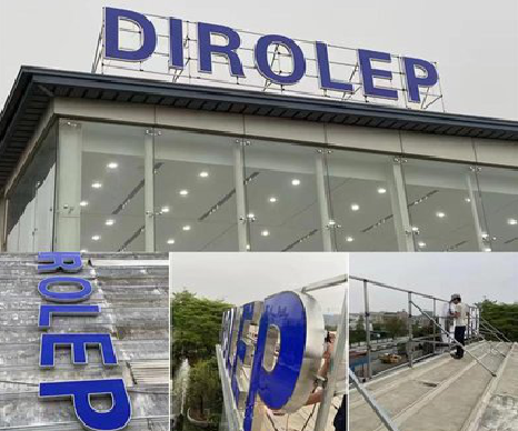 赫章楼顶发光字安装的注意事项。